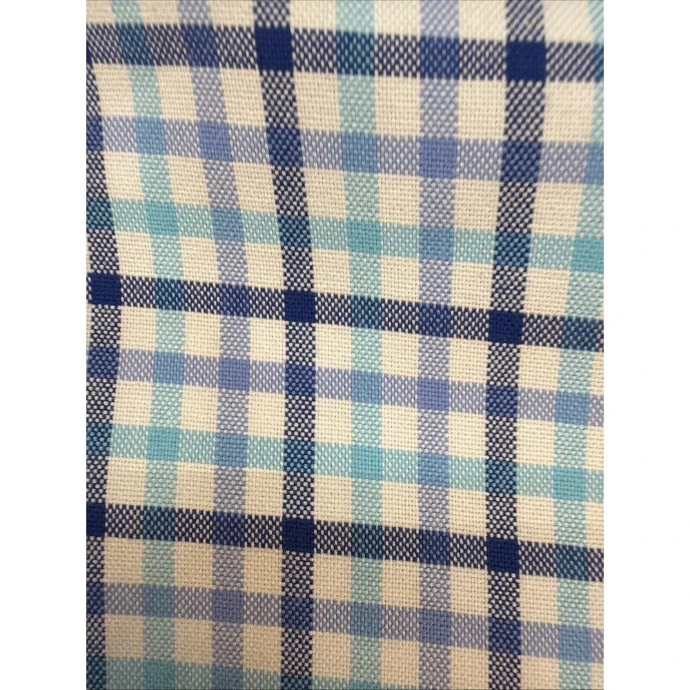 Polo Ralph Lauren Shirt Mens 2XLT Short Sleeve Oxford Blue Plaid Golf Business